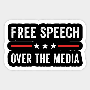 Free speech over the media Sticker